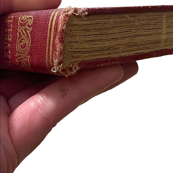 Antique 1900 Red Cloth The Psalms Of David Lovis Rhead gold letter Book HC - Picture 4 of 15